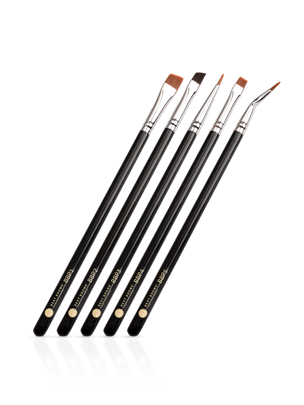 Professional eyebrow styling brushes
