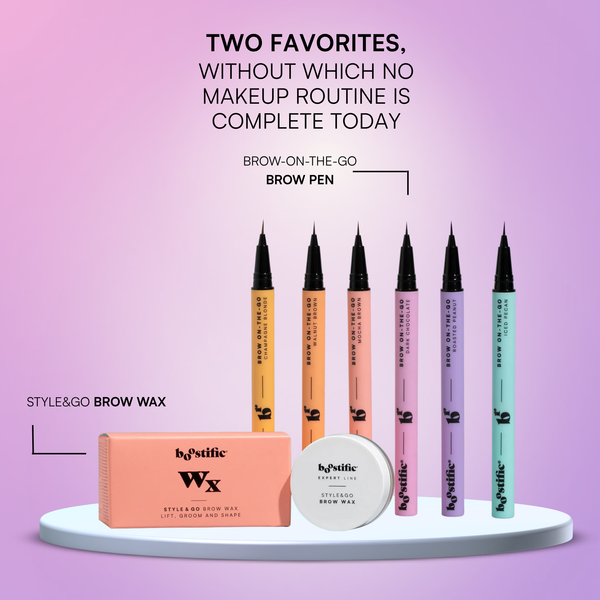 Brow Styling obľúbené produkty v sete –  Wax na obočie+ Pero na obočie