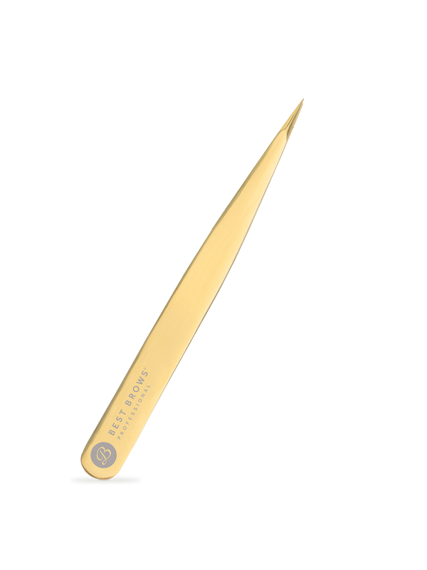 Pointed eyebrow tweezers